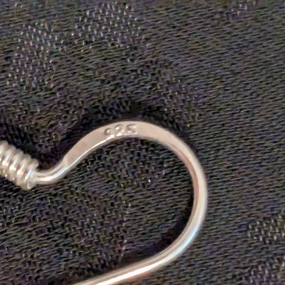 Antique Style Earrings 925 Sterling Silver Pink Rose Quartz Filigree Earrings - Picture 6 of 8